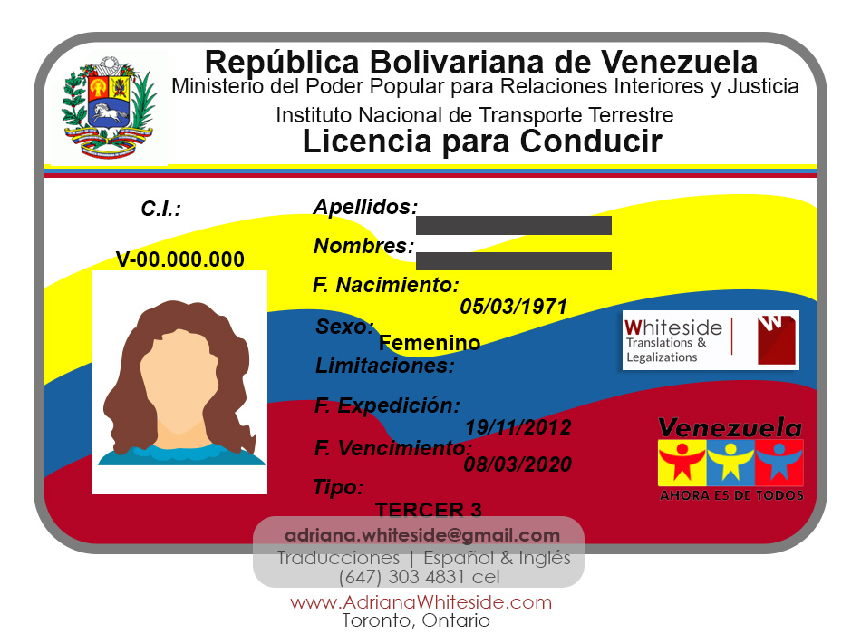 Driver's Licence - Venezuela