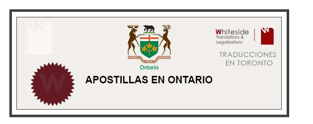 Apostillas en Ontario - traducciones