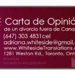 Carta de Opinión - Toronto - casarse
