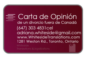 Carta de Opinión - Toronto - casarse