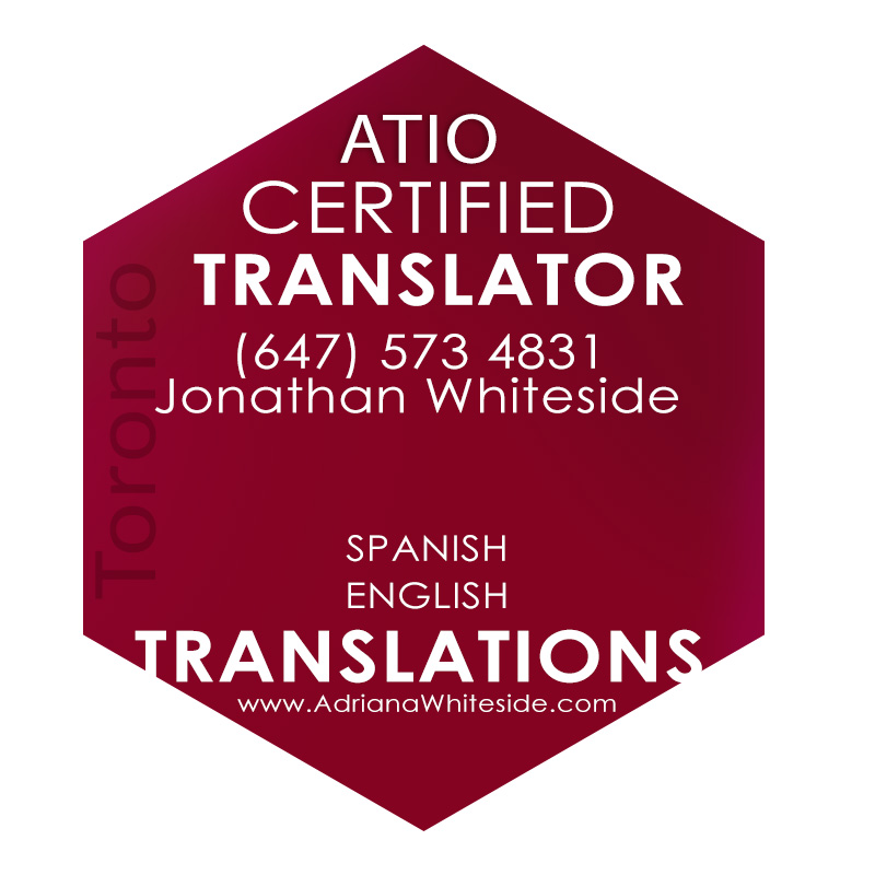 ATIO certified tranlator in Toronto