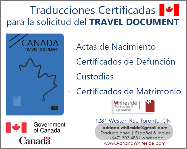 Travel Document - traducciones - ATIO