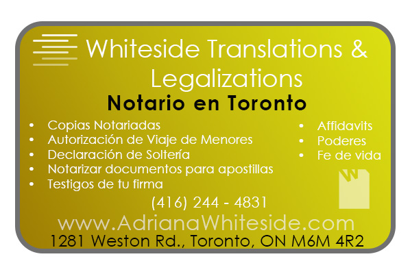 Notario en Toronto